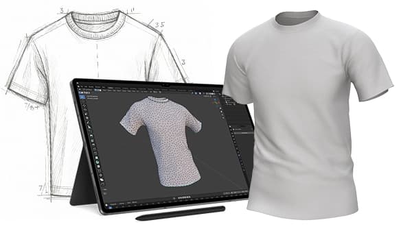 3D model creation service — from hand-drawn sketch to detailed 3D mesh and photorealistic product visualization
